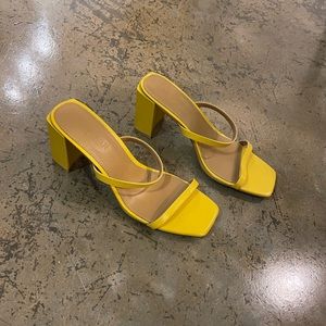 JAGGAR yellow heels